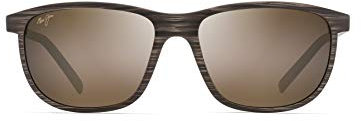 Maui Jim LELE KAWA hcl lele kawa brown strip Sunglasses Unisex Standard, Standard, Unica