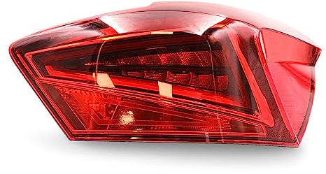 C055 Rückleuchten Folie Set Aufkleber Tönungsfolie Heckleuchten Passgenau zugeschnitten für Rückleuchte Selbstklebend Kfz Auto Zubehör (Red)