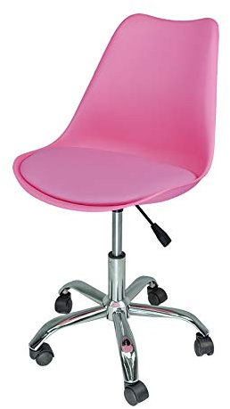 Sedia da ufficio girevole, sedia da scrivania fucsia con rotelle mod. SALLY