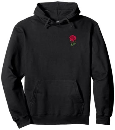 Tattoo Bleeding Rose aesthetic Pullover Hoodie