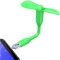 N NEWTOP Mini Ventilatore Micro USB e USB OTG Tascabile Regolabile Flessibile Ventola Raffreddamento Aria Portatile da Viaggio Fan per Cellulare Smartphone Computer Notebook Tablet (Verde)