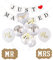 Borsgye 14PCS Just Married Banner Mr and Mrs Wooden Signs Letters Decorations Set Love Foil Balloons Glitter Latex Balloons Reception Sign Garland for Table Decor Bridal Decorations Supplies