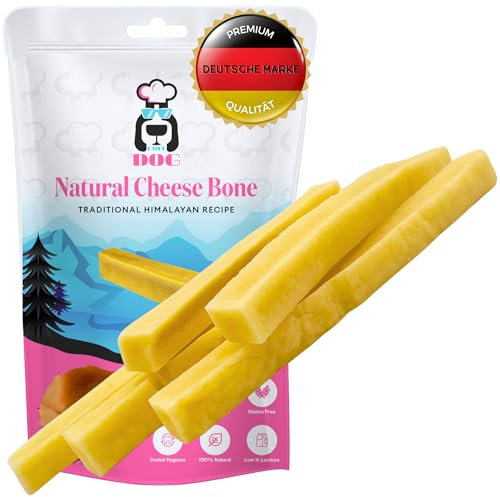 Chef Dog Yak Kaukäse für Hunde XS - Kauknochen Hund - Natürliche Käsestangen ohne Zusatzstoffe - Käseknochen Hund für Welpen und Hunde Aller Größen