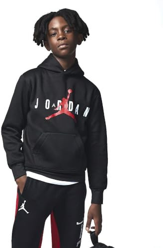 Jordan Jungen Jumpman Sustainable Hoodie Black Code 95B910-023, Schwarz, 8 Jahre