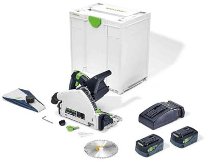 Festool 577677 Cordless Plunge-Cut Track Saw TSC 55 18V 5.0 Ah KEBI-F-Plus