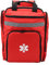 VBESTLIFE Rote Feuerwehrtasche, Große Kapazität für Ersthelfer, Robuster Medizinischer Notfallrucksack für Reisen, Camping, Wandern, Auto, Ozean