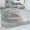 Paco Home Teppich Wohnzimmer Schlafzimmer Kurzflor Vintage Optik Bunt Modern Pastell Abstrakt, Grösse:240x340 cm, Farbe:Türkis 3