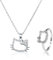 NHPY 2 Stück Hello Kitty Kette, Schmuck Set, Set Ring Und Kette Für Hallo Kitty, Diamant Katze Halskette,Kawaii Bogen Kätzchen Anhänger Halskette,Jewelry, Geschenke Für Mädchen