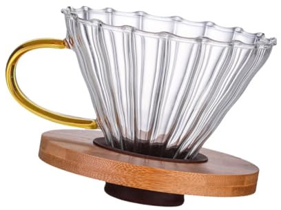 IMIKEYA Kaffeetasse Kaffeefilterkegel Kaffeetropfer Glas