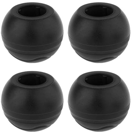 Sharplace 4x Chair Foot Covers Furniture Pad Anti Scratch, Chair End Caps Leg Feet Caps, Chair Leg Protectors for Camping, Outdoor, black