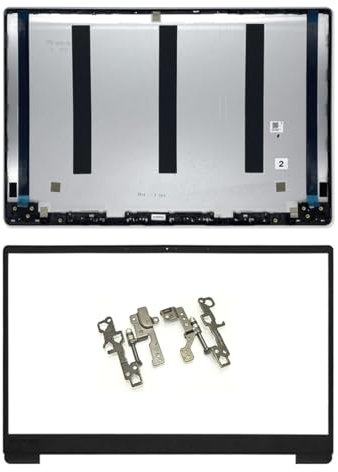 Top Lid LCD Back Cover + Bezel + Screen Hinges Compatible with Lenovo Ideapad 330S-15 330S-15IKB 330S-15AST 15ARR Laptop