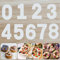 OIOYLEY 14 Zoll Backform Zahlen Groß, 9 Stück 0-8 Zahlen DIY Backen Kuchen Schablonen, Torte Zahlen Vorlage für Kuchen für DIY-Kuchen, Kekse, Hochzeit Geburtstag Party Dekoration (14 Zoll, 35.5CM)