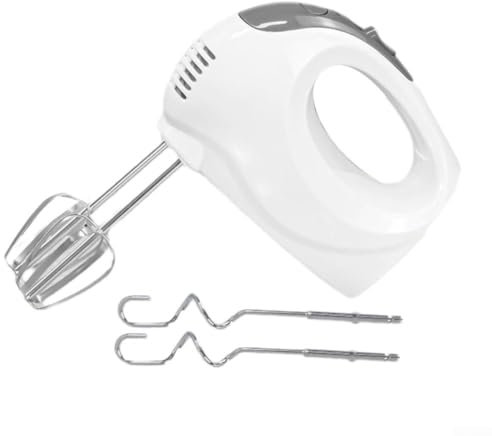 Mixeur portatif haute performance 6 vitesses, mélange de boîtier, battre, hacher, chrome et blanc