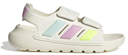 adidas Altaswim 2.0 Unisex-Kinder Schlupfsandalen, Offenes Weiß, Flieder, glänzend, Mintgrün, Halo, 2 Little Kid