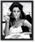 Poster Master Schauspieler-Poster – Spaghetti-Druck – Schwarz-Weiß-Kunst – Küchen- oder Esszimmer-Wanddekoration – 20,3 x 25,4
