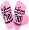 Yamitora 70. Geburtstag Socken Frauen, Geschenk 70 Geburtstag Frau, Geschenk Zum 70 Geburtstag Frau, Geburtstag Socken Bis Zur Wadenmitte Baumwolle für Oma und Mama,Dame