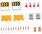 Oshhni 14x Panneaux de Signalisation Miniatures 1/64 Panneaux de Signalisation pour Scène Miniature de Maison de Poupée