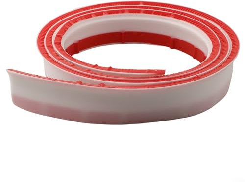 Bande d'étanchéité en silicone pour receveur de douche de 2 m, matériau souple avec adhérence améliorée pour un usage domestique
