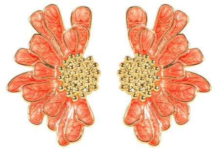 TTPSRY Pendientes de Flor Bohemios Colgantes de Pétalos Grandes, Joyería Personalizada para Uso Diario y Fiesta