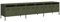 vidaXL Mobile TV Verde Oliva 202x39x43,5 cm Acciaio Laminato a Freddo, Supporto TV, Mobile HiFi, consolle TV, credenza TV