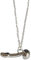 Penis & Balls Necklace Metal Joke Chain Silver Gift Rude Dick Male Nude Phallic (Silver)