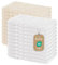 Lavea Elena Lot de 20 Gants de Toilette, 15 x 21 cm, absorbants et Doux, en 100% Coton, série éponge Elena, lavables et résistants, Blancs et crème