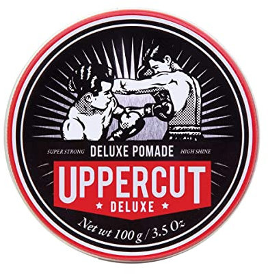 Uppercut Deluxe, Deluxe Pomade, hoher Glanz und starker Halt für Männer, Pomade Herren, Pomade Wasserbasiert zur Klassischer Looks, 100g