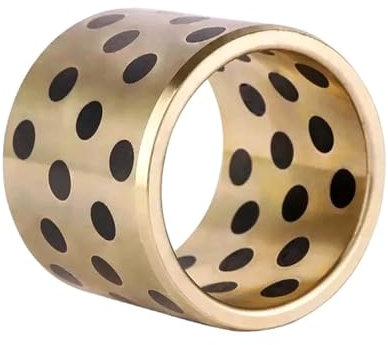 2 bagues JDB sans huile, manchon en cuivre graphite, diamètre intérieur 25 mm, diamètre extérieur 32 mm, bagues industrielles,25x32x50mm