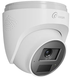 Loocam 4K UHD Add-on PoE CCTV Camera, 8MP Security Cameras Indoor Outdoor | 2-Way Audio, Human Detection, 100ft IR Night Vision, IP66 Weatherproof, Only Work with Our PoE NVR System