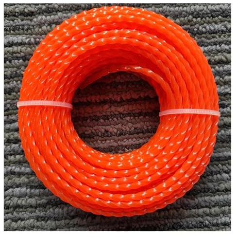AOIUU 2,4/2,7/3,0 mm*5/10/15/25/100 mm Corda in Nylon for decespugliatore, tagliabordi, Filo for falciatura, Accessorio for Tosaerba(1 Scroll,2.0mm)