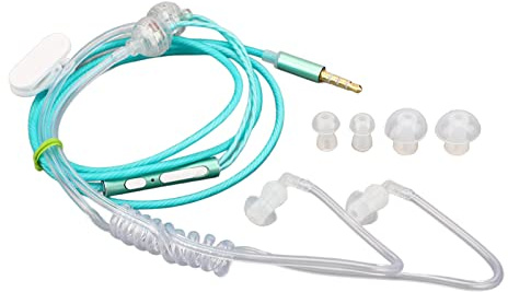 Dioche Air Tube-Kopfhörer, Kopfhörer, Elektronik, Kabelgebundene Air Tube-Ohrhörer, Ergonomische Strahlung mit Geräuschreduzierung, Tragbares Binaurales 3,5-mm-Air Tube-Headset, Air Tubes für (#4)