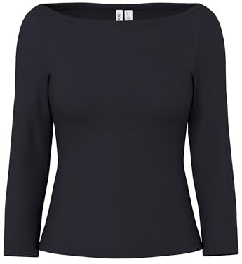 PIECES Female Oberteil mit 3/4-Ärmeln PCPHOEBE U-Boot-Ausschnitt | 3/4 sleeved top