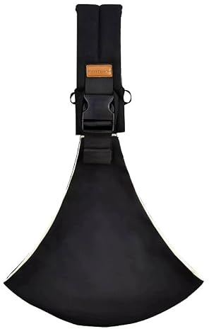 VIDSTW Portable Porte Bebe, Réglable Echarpe de Portage Bebe (noir pur) | Latéralement Echarpe de Portage, Respirant Sling Bébé pour Nouveau Nés et aux Nourrissons Jusqu'à 20 KG