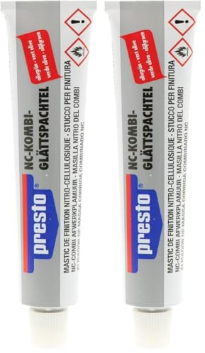 presto 601525 Mastic Fin Nf-Combi 100 g, Grau (Lot de 2)