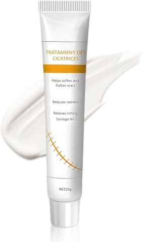 JHAZUN Gel Cicatrice,Crème Soin Réparateur 20g,Gel Crème Réduit La Visibilité Peaux Marquées,Zones Sensibles Ou Fragilisées,Gels Silicone Pour Une Peau Plus Uniforme,20g