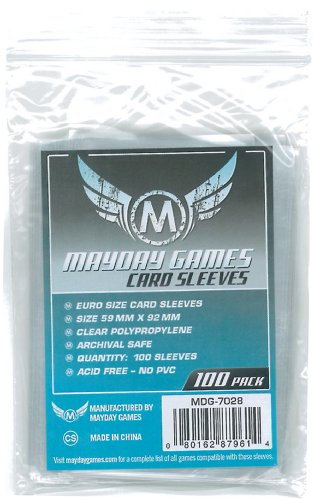 Euro Card Sleeve (100) 59 x 92mm - 7028