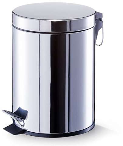 Zeller 18434 Pedal Bin 22 x 22 x 29.3 cm 5 L Stainless Steel