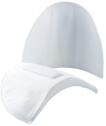 Prym weiß 993815 Schulterpolster Halbmond Haftverschluß PA M-L, Polyester, 160 x 115 x 15 mm, 2 Stück, 2