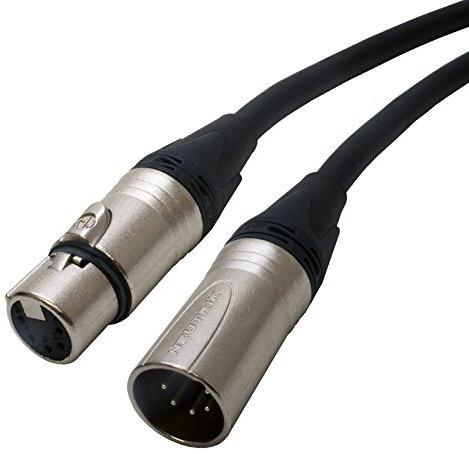 Van Damme FULLY WIRED DMX 5 Pin XLR Lead. Neutrik Stage Lighting Control Cable (8m)