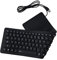 EMEBAY - USB Clavier Français Pliable AZERTY en Silicone 103 Touches, Clavier Souple étanche Compatible avec Ordinateur de Bureau, Ordinateur Portable, Tablette Tactile, Téléphone Portable
