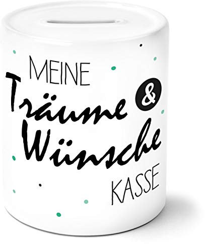 OWLBOOK® Meine Träume und Wünsche Kasse Spardose Geschenke Geschenkideen für Kinder Baby Junge Mädchen zum Geburtstag