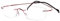 Agstum Reines Titan randloser Rahmen optische Scharnierbrille für Damen und Herren, rot, M