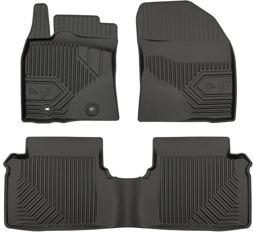 MOTOS Gummimatten Auto Fussmatte passend für Toyota Avensis III 2009-2018 Verbessern Sie Ihren Reisekomfort mit Antirutschmatte Auto No.77 - Allwetter fußmatten Auto, Schutz vor Verschmutzung