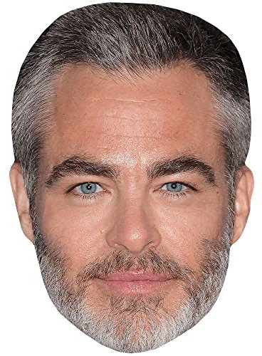 Chris Pine (Grey) Maske aus Karton