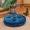 Dekorist Bodenkissen, Cozy Sitzkissen Boden, Dekorative Boden Kissen Rund, Weich Dicker Stuhlkissen, Meditationskissen, Yogakissen, Katzen und Hundebett, 56x56x12 cm, Indigo Blau