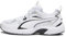 PUMA Milenio Tech, Scarpe da Ginnastica Unisex-Adulto, White Black Silver, 44 EU