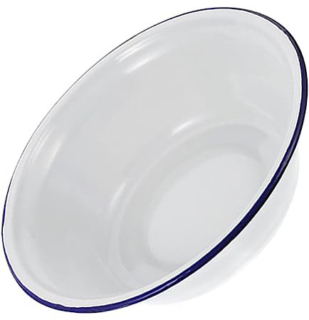 Zerodeko insalatiera ciotola smaltata di miscelazione ciotola per insalata tagliatelle di pasta ciotola per la conservazione della zuppa ciotola in smalto cibo zuppiera Metallo Impasto