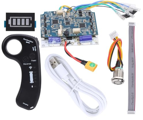 Hominas Elektrisches Skateboard ESC Kit, 430W 36V Fernbedienung Elektrisch Longboard Controller Dual Drive Hub Motor 10S Steuerplatine Elektroroller Zubehör