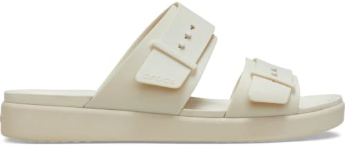 Crocs Women Sandal,Brooklyn Buckle Low,Sandstone,5 UK Women