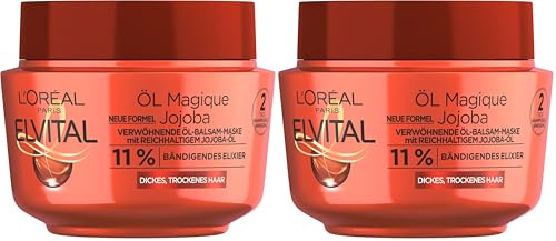L'Oréal Paris Elvital Öl Magique Jojoba Intensivkur 300 ml (Packung mit 2)